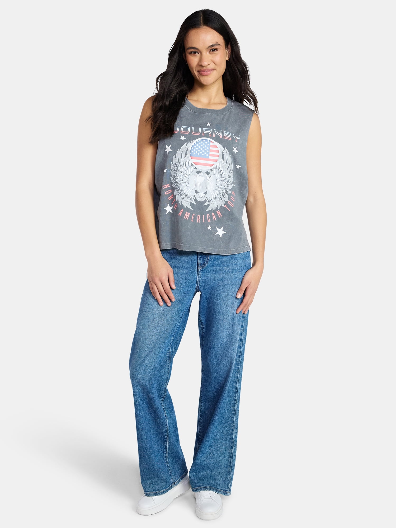 Journey Women's Muscle Tank Top, Sizes XXS-4X