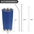 thumbnail image 3 of 20oz Sprayed Car Mug 304 Stainless Steel Insulated And Cold Water Mug Coffee Hot Drink Cold Drink Mug, 3 of 7