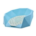 thumbnail image 4 of Inodoro para perros y gatos, lavabo grande para interiores y exteriores, soporte para almohadilla de entrenamiento con azul, 4 of 8