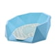 thumbnail image 4 of Inodoro de Entrenamiento para Perros, de Esquina, para Interior Y Exterior, con Textura de Diamante única, para Perros Pequeños Y Medianos, Lavabo Gra azul, 4 of 9