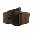thumbnail image 3 of E-Living Store 51" Polyester Fabric Mens/Womens L D-Ring Belt in Brown, Brown, 3 of 7