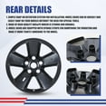 thumbnail image 5 of 4Pcs 20 inch Alloy Wheel Skins Compatible with Dodge Ram 1500 2013-2018/Dodge Ram 1500 Classic 2019-2023,Snap-on Installation Hubcap,Center Cap can be Reattached,Black Lacquer, 5 of 8