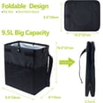 thumbnail image 2 of Bote de basura negro JanHm para automóvil con tapa plegable impermeable, 2 of 5