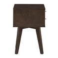 thumbnail image 5 of Weston Home Galton Rectangular 2-Drawer Wood Nightstand, Wenge Finish, 5 of 9