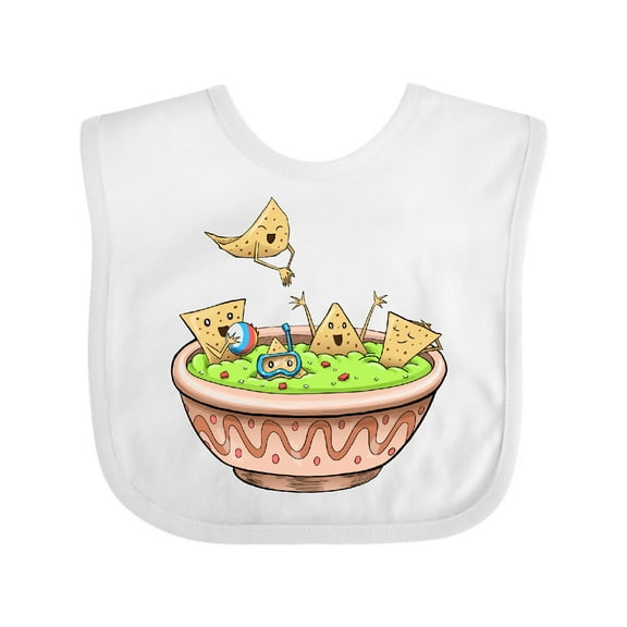 Inktastic Nachos Partying in Guacamole Boys or Girls Baby Bib