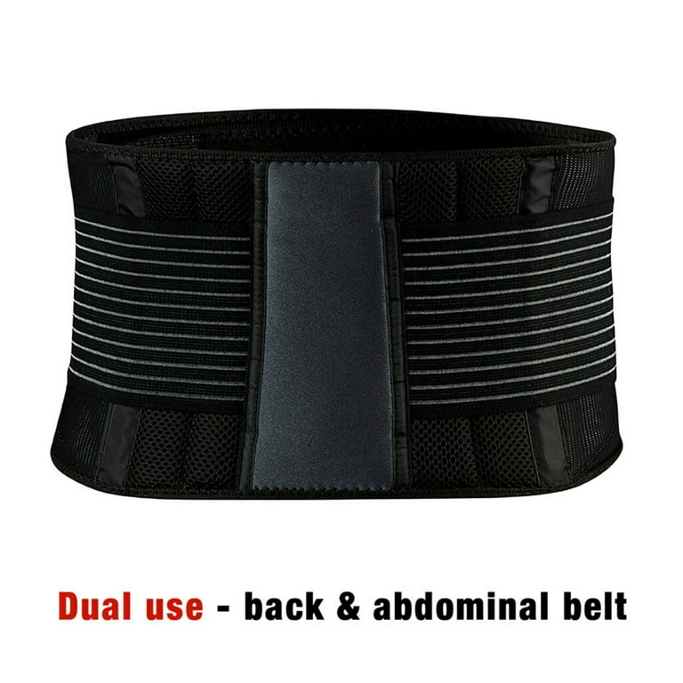 ACE Brand Adjustable Back Brace Black Low Profile