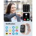 thumbnail image 2 of Reloj inteligente RUIMEN de 1,8 pulgadas para hombre y mujer con Call iOS/Android, color rosa, 2 of 8