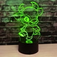 thumbnail image 5 of YSTIAN 3D Cow Night Light Lamp Illusion Led 7 Color Changing Touch Switch Table Desk Decoration Lamps Acrylic Flat ABS Base USB Cable Toy (Bus), 5 of 5