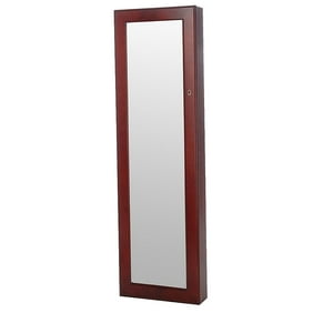 Btexperta Premium Wooden Jewelry Armoire Cabinet Wall Mount Over