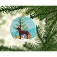 thumbnail image 2 of Carolines Treasures BB2919CO1 American Water Spaniel Merry Christmas Tree Ceramic Ornament 3 in multicolor, 2 of 3