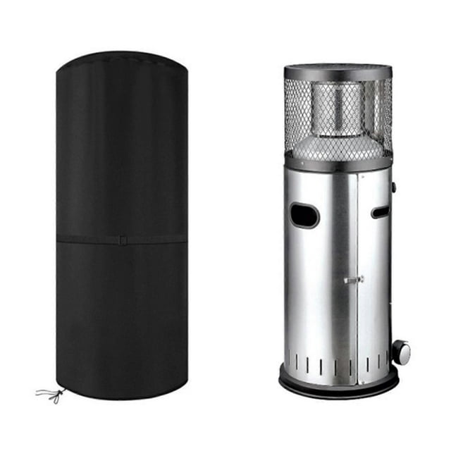 Outdoor Patio Heater Covers Anti-Snow Waterproof Dustproof Wind-Resistant for Bad Weather Black Color