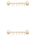 thumbnail image 1 of Moyic Organizador de cocina, estante de pared al vacío, ventosa, 6 ganchos para cocina, baño, toalla, baño, soporte de cocina, percha con Beige PC 1 2Conjunto, 1 of 5
