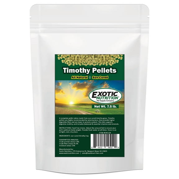 Exotic Nutrition Timothy Pellets 7.5 lb.