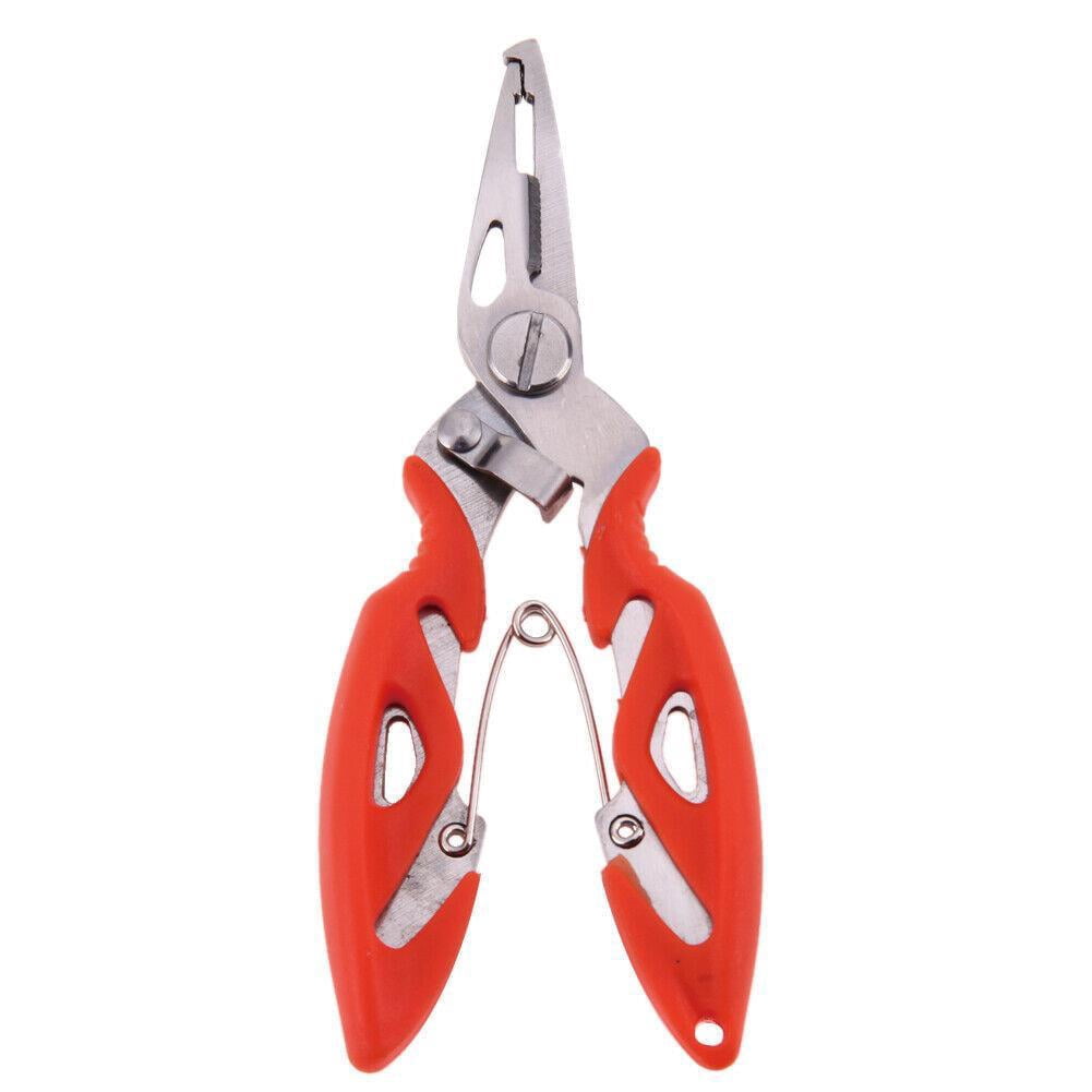 Stainless Steel Fishing Pliers Scissors Line Remove Hook Tackle Tool Kits Accessories Outdoor New