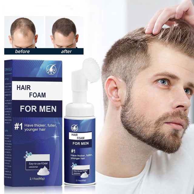 Espuma Reparadora Capilar para Hombres | Tratamiento para El Crecimiento Capilar | Engrosa El Cabello y La Barba | 60 Ml