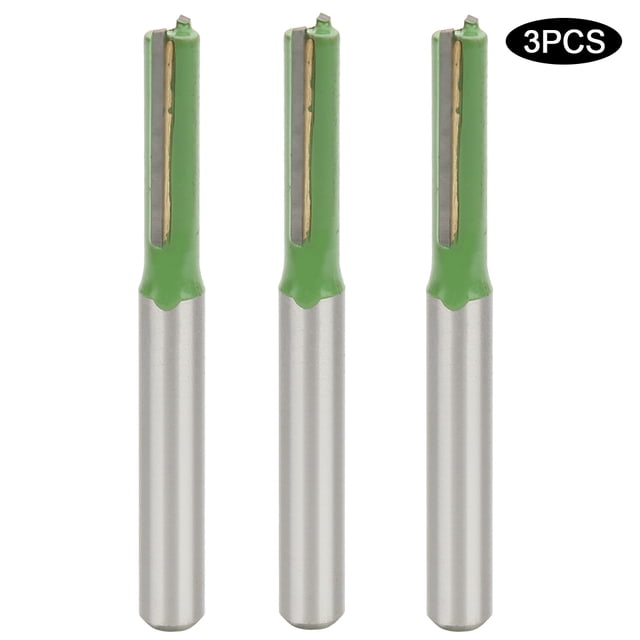 3 piezas de doble filo al ras de carpintería fresadora enrutador pieza de Hardware 6x6x20mm