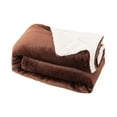thumbnail image 2 of EUDIDV Soft Snuggle Blanket 63x51in Thick Flannel Lamb Wool Composite Double Blanket Leisure Blanket Gift Warmth Wrapped, 2 of 8
