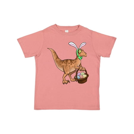 

Inktastic Easter Velociraptor with Bunny Ears Gift Toddler Boy or Toddler Girl T-Shirt
