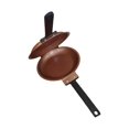 thumbnail image 1 of Space Saving Breakfast Pan For Efficient Meal Preparation And Easy Cleaning Double-Sided Frying Pan Green, 1 of 4