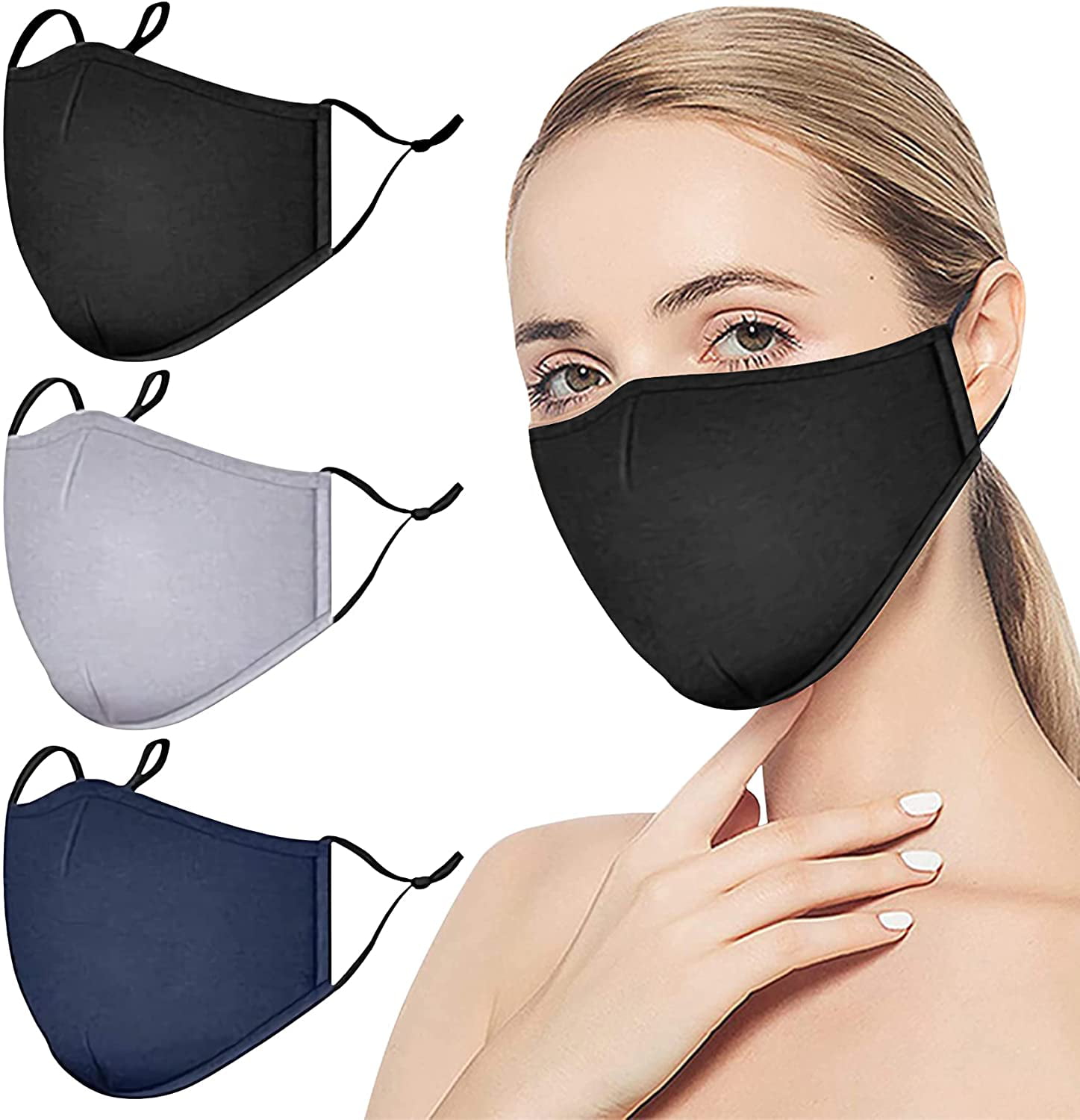 Unisex Face Cotton Washable Breathable Cover Women Men Reusable Bandanas Replaceable Balaclava Outdoor