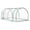 Clear, variant on imerelez Mini Greenhouse, Waterproof Cloche Cold Frame, 7' L x 3' W x 2.5' H Portable Hot House, 4 Zippered Doors, Green