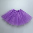 thumbnail image 5 of Ersazi Maternity Dresses Sale Womens Pleated Gauze Short Skirt Adult Dancing Skirt Purple one Size, 5 of 5