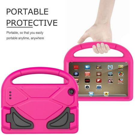 Amazon Kindle App For Ipad Portable Kids lovely shockproof drop resistance Highly Durable Case Cover For Amazon Kindle Fire HD 7 2015/2017 Kids Shock Proof Case Perfect Gift ()