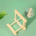 thumbnail image 4 of Bird Mirror Wooden Hanging Swing Interactive Play Toys for Small Parrot Budgies Macaw African Grey Parakeet Cockatiel Conure, 4 of 6