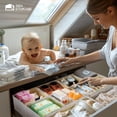 thumbnail image 3 of Organizador de cajones ZenStorage Linen Nursery, paquete de 12, color beige, 3 of 7
