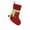 Red, variant on Neoyler Knitted Christmas Stockings with Letter Designs for Mantel or Tree and Long Lasting Holiday Decoration Suit for Filling with Gifts 17.7x10.2in Green
