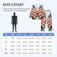 thumbnail image 4 of Balery Patriotic Butterfly Floral Pijama para Hombre de Dos Piezas con Manga Larga, Conjunto de Dormir y Descanso Suave con Bolsillos-Large, 4 of 7