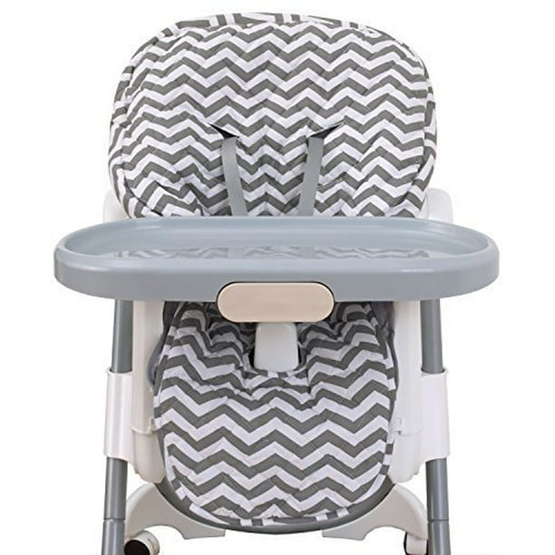Nojo High Chair Cover Pad Chevron, Graco White Leather High Chair