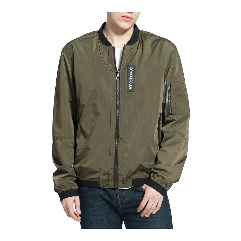 Rokka&Rolla Men's Lightweight Bomber Flight Jacket