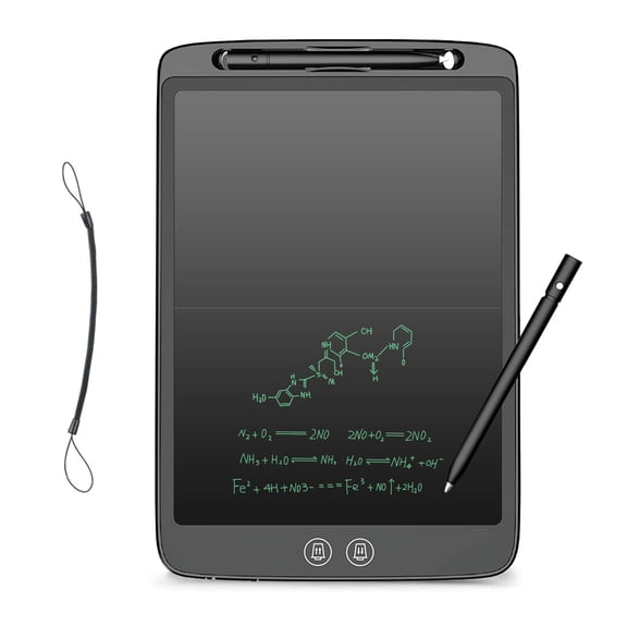 CuFun LCD Writing Tablet 12 inch Split Screen Writing Board Drawing Scribbler Pad with Ruler Working and Education Tool