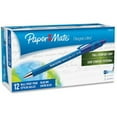 thumbnail image 2 of Paper Mate Flexgrip Ultra Retractable Pens - Fine Pen Point - Refillable - Retractable - Blue Alcohol Based Ink - Rubber, 2 of 4