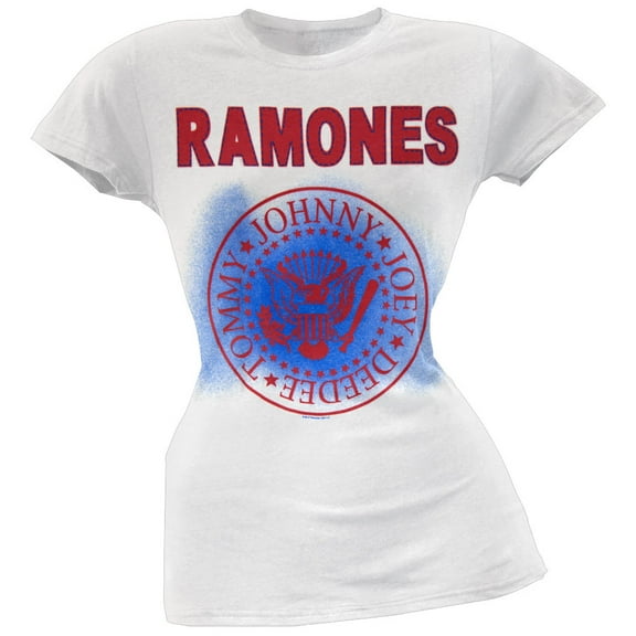 Ramones Women's Juniors Presidential Seal Logo Short Sleeve T Shirt