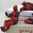 thumbnail image 2 of 1/3 Pcs Cartoon Deadpools Action Figure Sitting Lying Posture Model Car Office Accessory Decoration Collection Figurine Gifts, 2 of 5