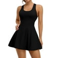 thumbnail image 3 of Charmo Tennis Dress for Womens Racerback with Shorts Pockets Golf Dress Sport Workout Dresses, 3 of 6