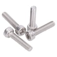 thumbnail image 4 of Kit de 100 tornillos de cabeza hueca hexagonal de acero galvanizado, sujetadores industriales M4 x 0,7 mm (2800-0004-0018), 4 of 14