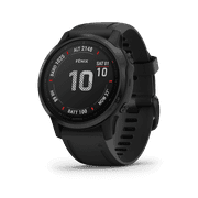 Garmin Fenix 6S Pro, Black Bezel with Black Band, GPS Smartwatch