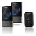 thumbnail image 1 of Wireless Doorbells, 45 Melodies 5-Level Volume and, IP55 Waterproof Wireless Chime, Chime Kit with 300 Meters, LED Flash, 2 Plug-in Receivers, 1 of 5