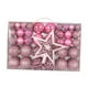 thumbnail image 5 of 101 piezas de adornos de bolas navideñas colgantes ligeros para manualidades con forma de estrella en la parte superior del árbol Rosa, 5 of 7