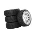 thumbnail image 5 of Almencla 4 Pieces 1/8 RC Car Tires Tires Wheel DIY Replacement RC Spare Parts Remotes Control Vehicle Short Course Truck Crawler Truck white, 5 of 8
