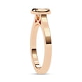 thumbnail image 3 of AFFY Bezel Set Solitaire Engagement Ring for Women, 0.65 Carat (ctw) Round Cut Lab Grown Diamond Ring In 14K Rose Gold Over Sterling Silver F-G-H, SI Quality Gifts For Her Ring Size-5.5, 3 of 7