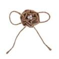 thumbnail image 3 of Abbracc 6pcs Rustic Burlap DIY Rose Flowers Rustic Wedding Craft Xmas Party Decoration, 3 of 8