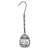 Bfogop Outdoor Bird Feeder Small Hanging Fat Ball Holder Feeding Tool Easy to Fill Metal Bird Suet Feeders Outdoor Bird Feeders Hanging from On Tree Fence Squirrel Proof 8 Pcs