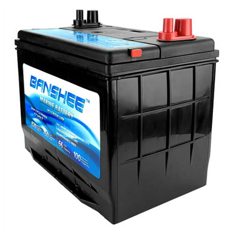 Banshee 12V Deep Cycle Marine Battery for Replacement Optima 34M - Group Size 34