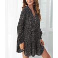 thumbnail image 3 of Vestido floral con botones en la parte delantera, vestido floral de verano para mujer, vestido casual, vestido floral diseñado para durar, 3 of 6