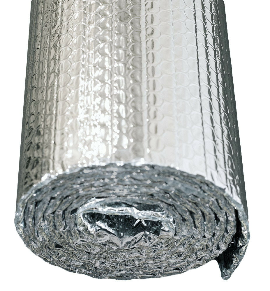 NASATEK 48" x 10' 40sqft Reflective Silver Foam Core Pipe Duct Wrap Insulation 
