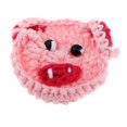 thumbnail image 3 of 2 Adorno de apliques de adorno de cerdo rosa de costura de ganchillo lindo, 5.5x5cm Macarena Adornos de flores de ganchillo, 3 of 7